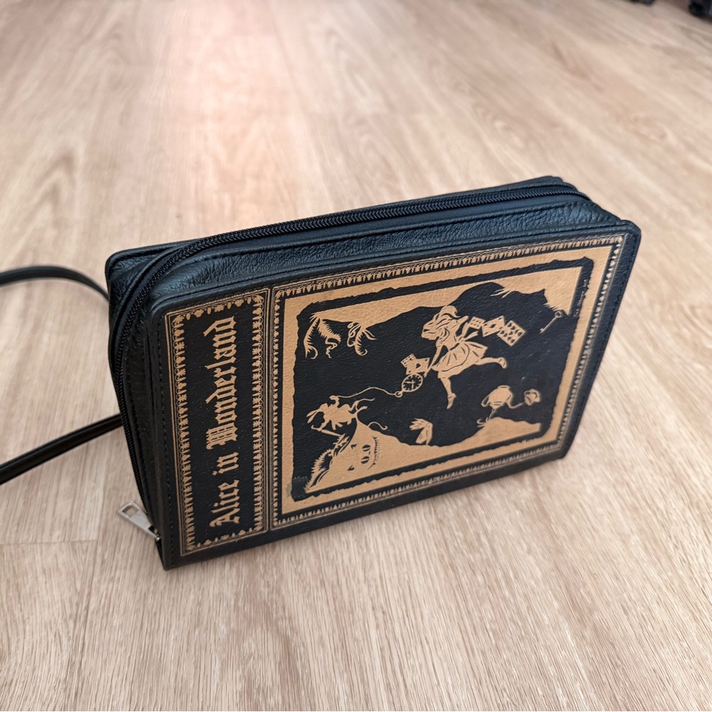 Alice in Wonderland Book Shaped Bag